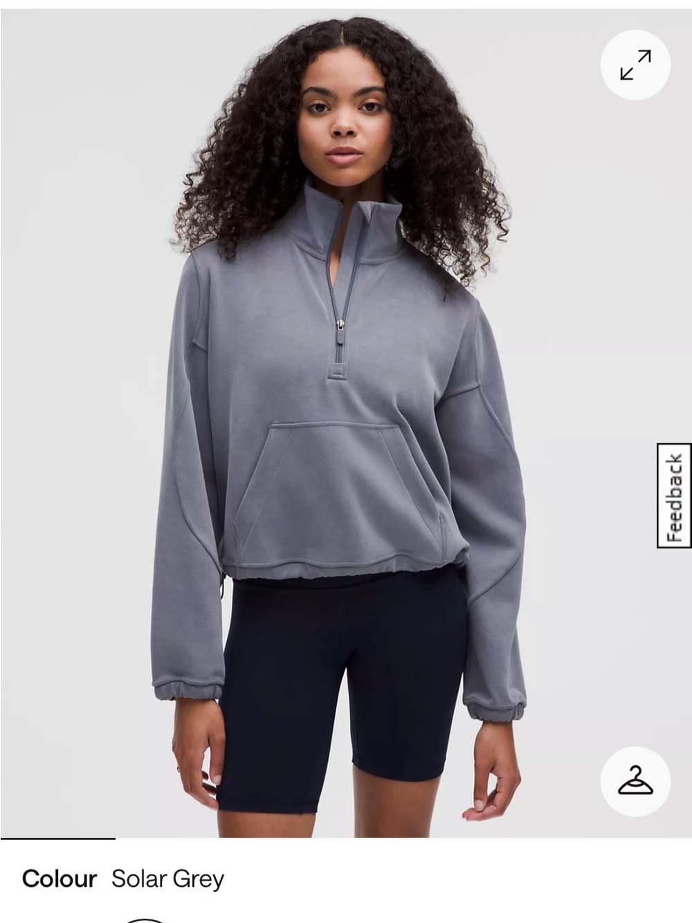 lululemon athletica Solar Grey Half-Zip Pullover Hoodie